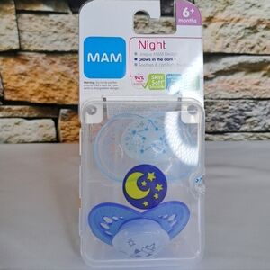 MAM Night Glow-in-the-Dark Pacifier - Blue